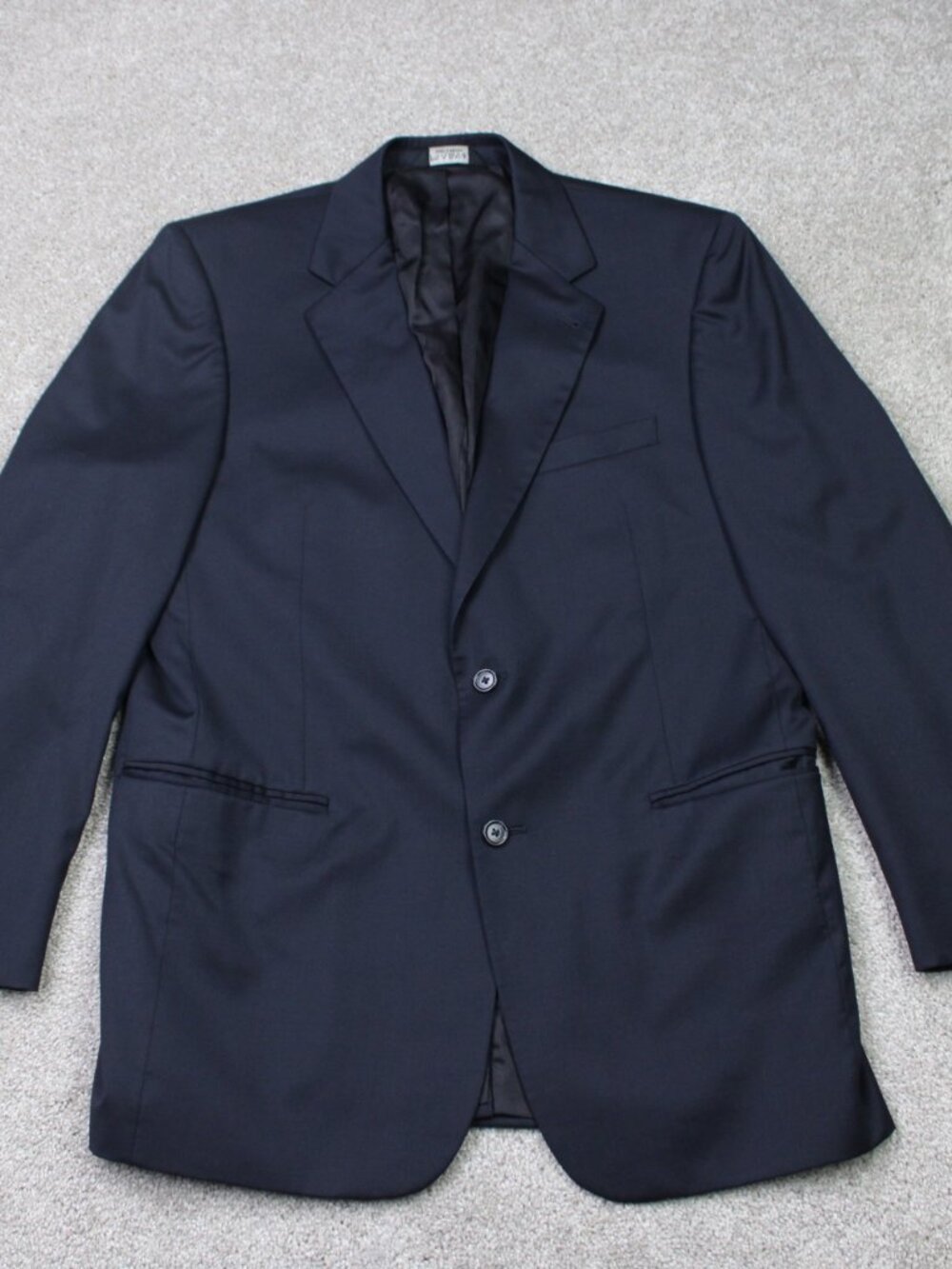 Jos. A. Bank Gordon Blazer Men 42L Blue 100% Wool 2 Button Single Vent Signature